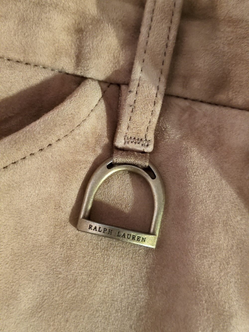 Suede Riding Breeches in Tan Ralph Lauren - Picture 7 of 16